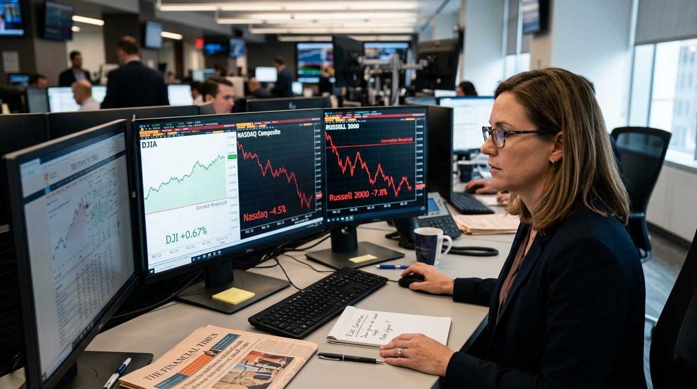 The Russell 2000 Is in Correction. The Dow&rsquo;s Gain Hides Why.